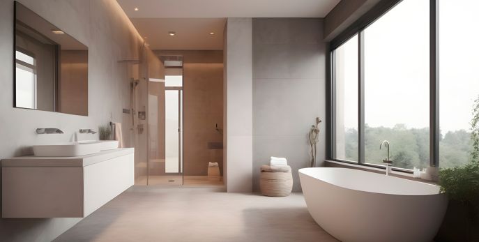 salle de bain en style moderne