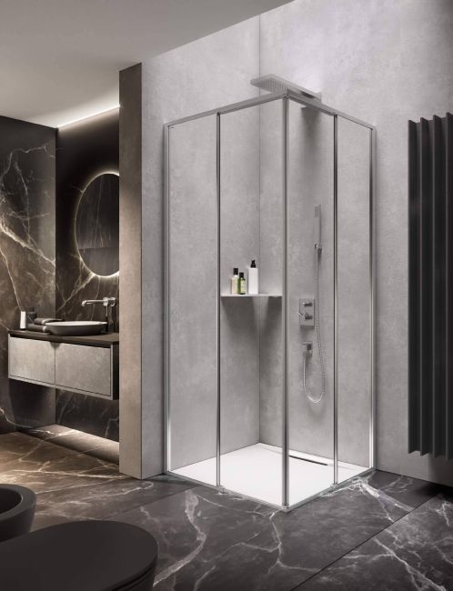 La cabine de douche minimale innovante