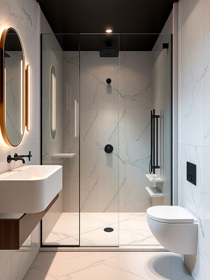 Salle de bain de style Lux Moderne