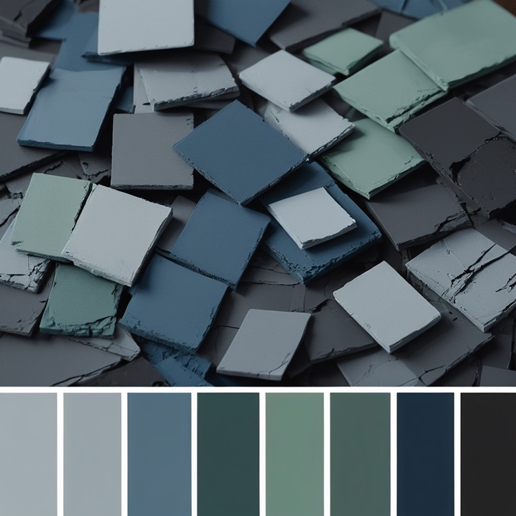 La palette de Couleurs Industrielles