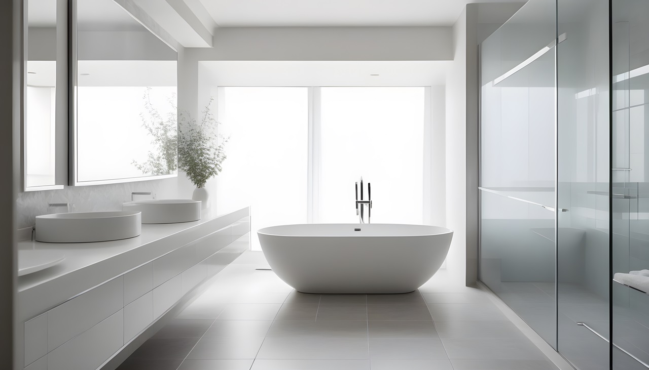 salle de bain en style Moderne