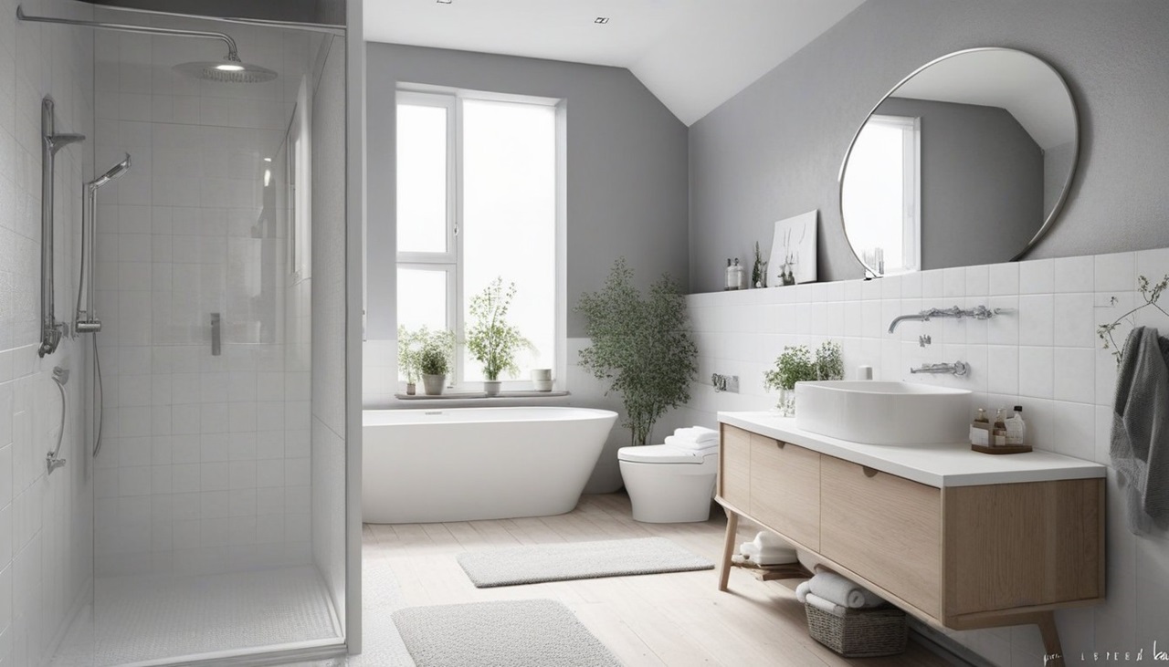 salle de bain en style scandinave